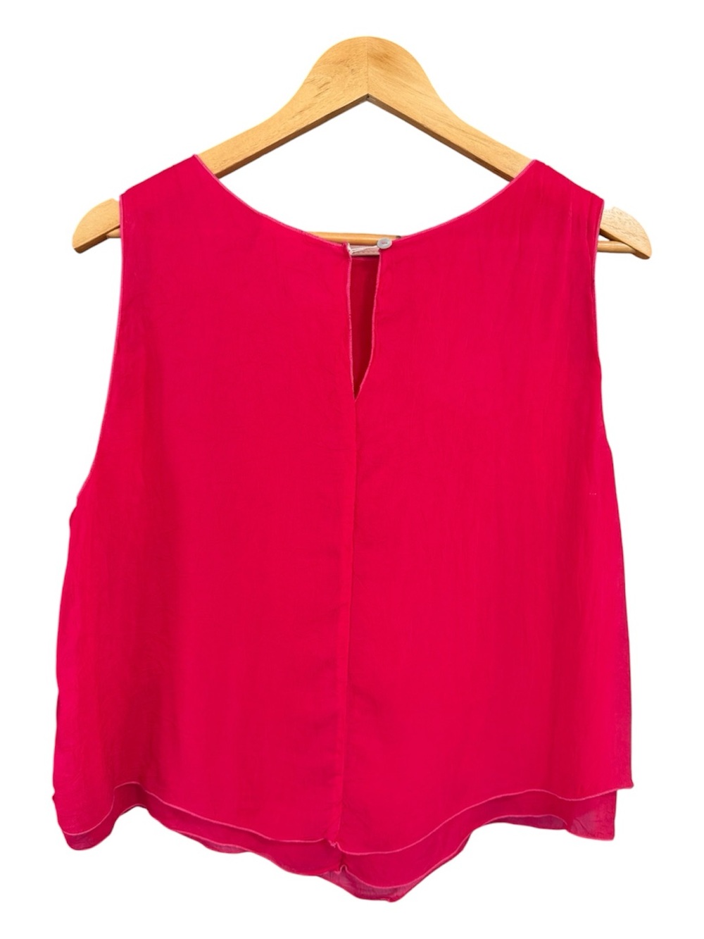 Johnny Was Y2K sleeveless blouse bright fuchsia/pink lightweight top Size XL - Picture 2 of 10